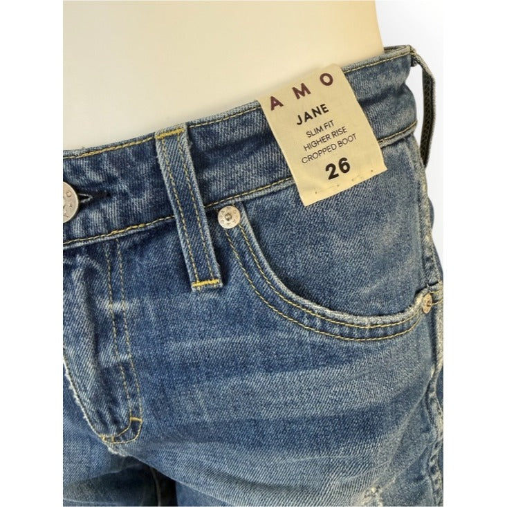 AMO NWT Blue Jane Slim Fit Old School Jeans Size 26