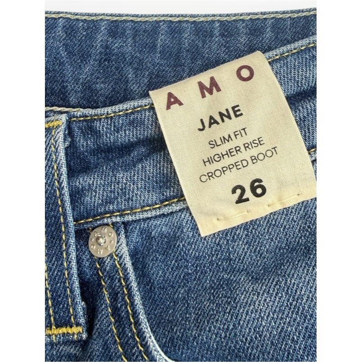 AMO NWT Blue Jane Slim Fit Old School Jeans Size 26