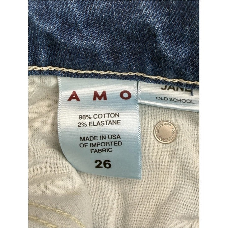 AMO NWT Blue Jane Slim Fit Old School Jeans Size 26