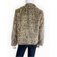 1.STATE Women's Faux-Fur Leopard-Print Jacket Size M