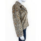 1.STATE Women's Faux-Fur Leopard-Print Jacket Size M
