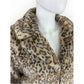 1.STATE Women's Faux-Fur Leopard-Print Jacket Size M