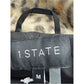 1.STATE Women's Faux-Fur Leopard-Print Jacket Size M