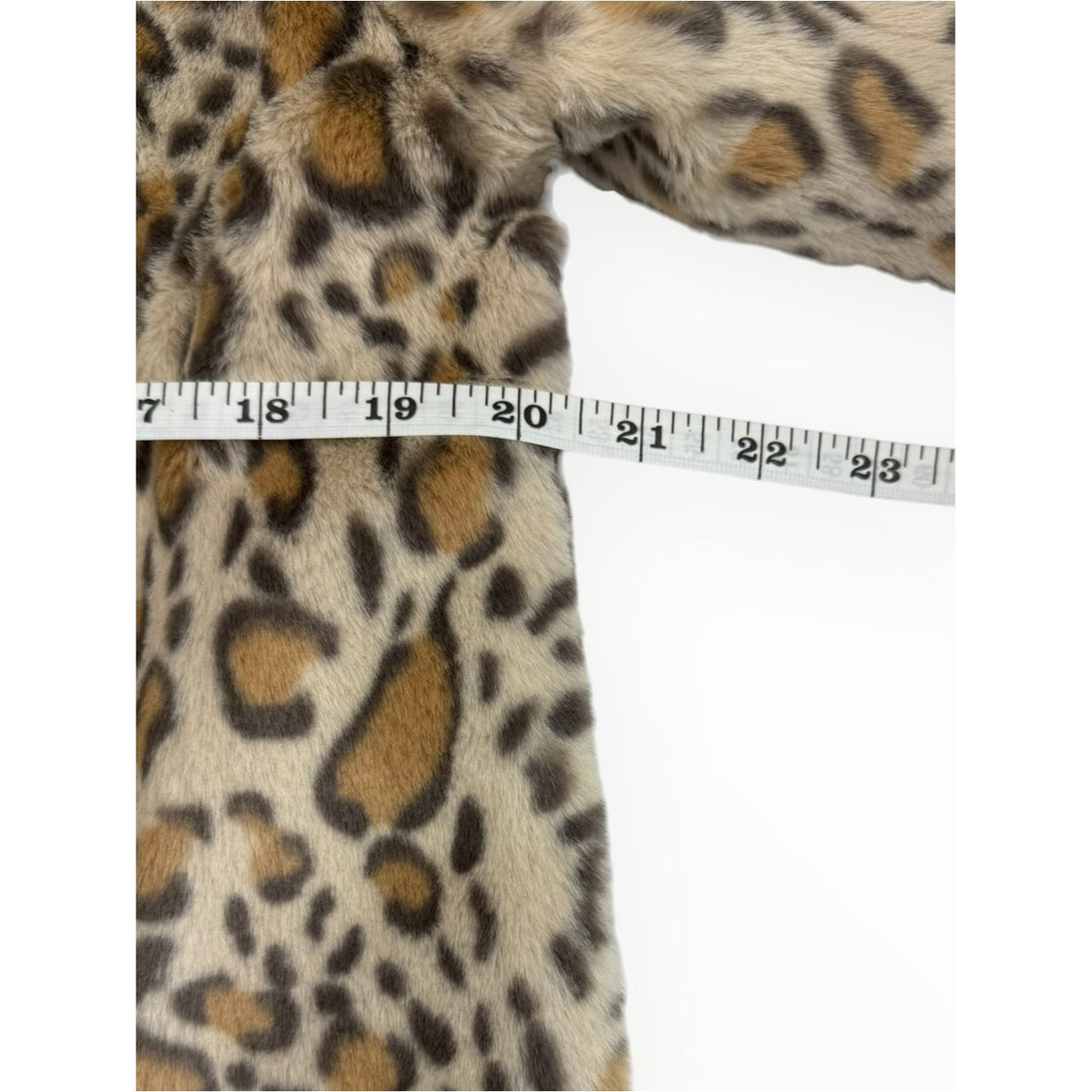 1.STATE Women's Faux-Fur Leopard-Print Jacket Size M