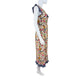 THML Womens Sleeveless Abstract Print Dress With Denim Trim - Size S