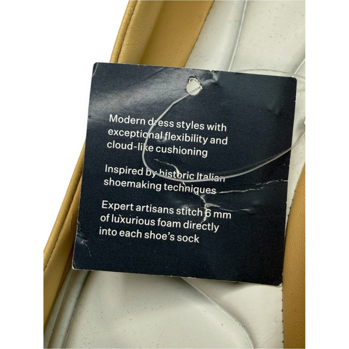 Franco Sarto NWT Beige Leather Flexa Amaya Square Toe Ballet Flat Size 6