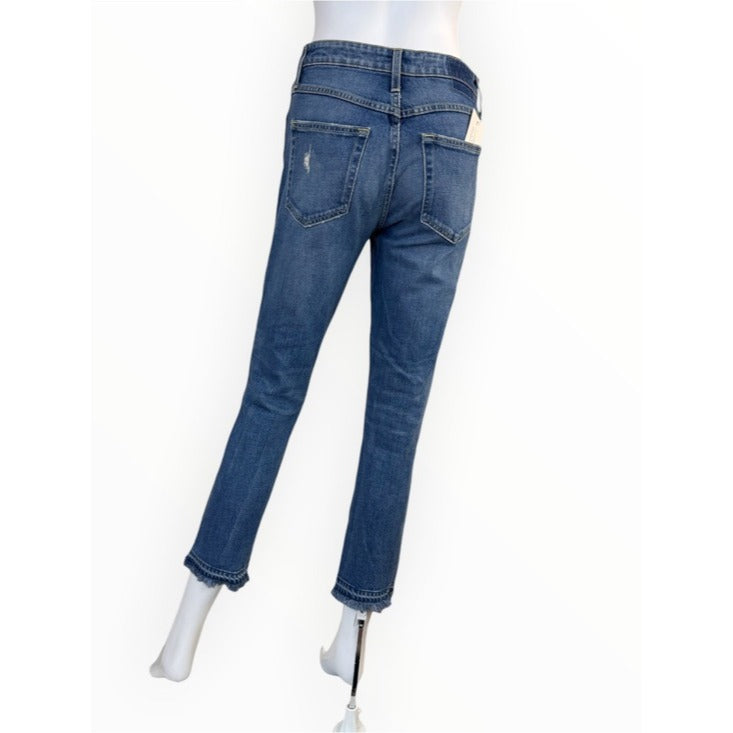 AMO Denim BABE Dive Bar Destroyed Jeans High Rise Size 26