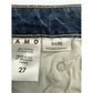 AMO Denim BABE Dive Bar Destroyed Jeans High Rise Size 26