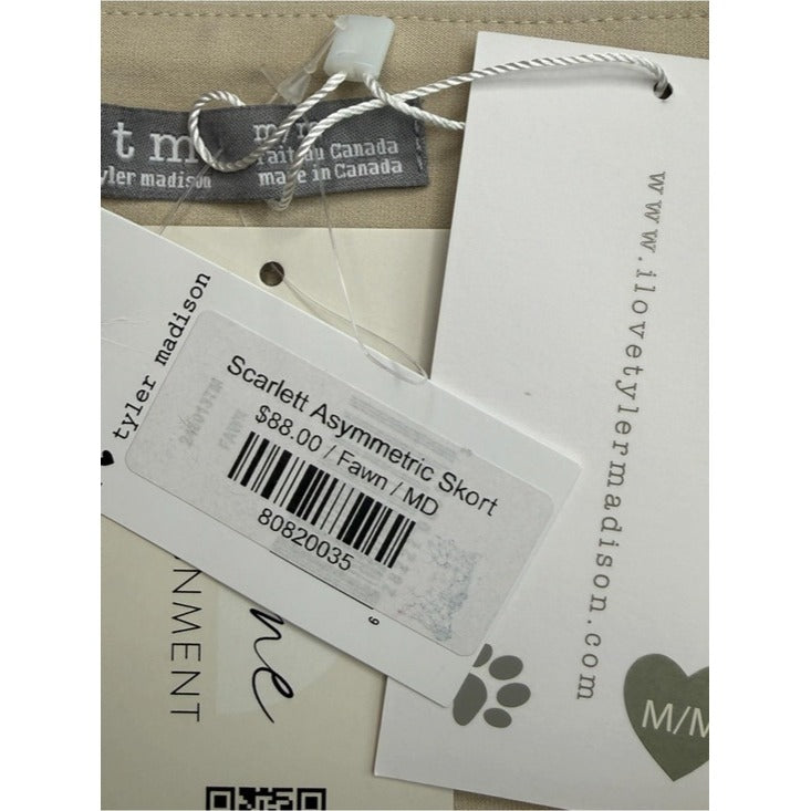 iltm NWT Beige Scarlett Asymmetric Skort Size M