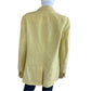 Talbots Yellow 100% Linen Blazer Size XL