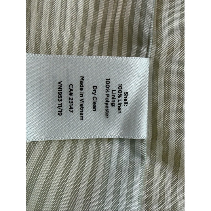Talbots Yellow 100% Linen Blazer Size XL