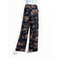 PILCRO NWT Blue Floral Beach Cargo Linen Pants Size M