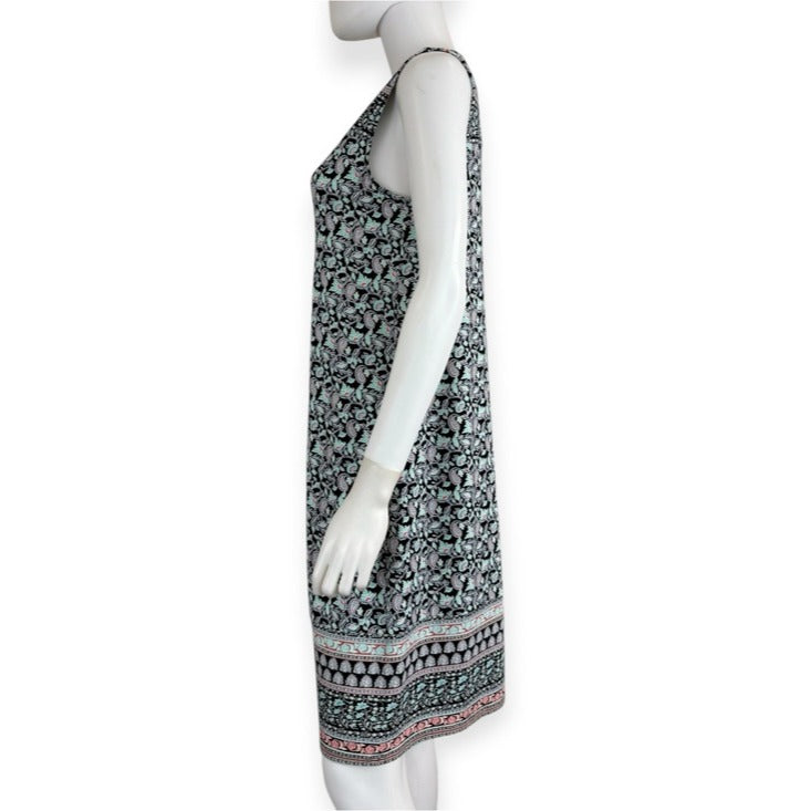 J. Jill Wearever Collection Paisley Print Shift Dress Size S