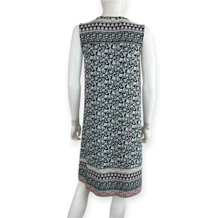 J. Jill Wearever Collection Paisley Print Shift Dress Size S