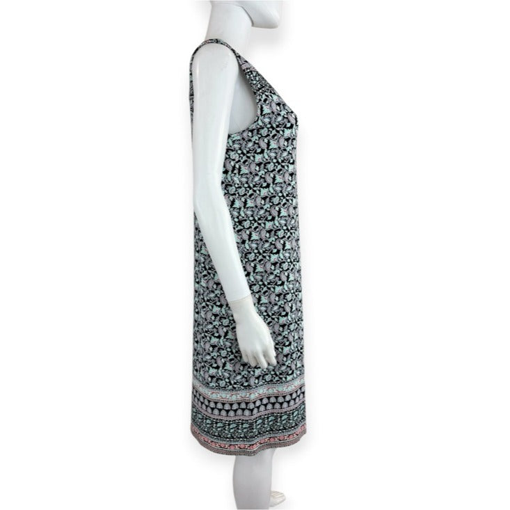 J. Jill Wearever Collection Paisley Print Shift Dress Size S