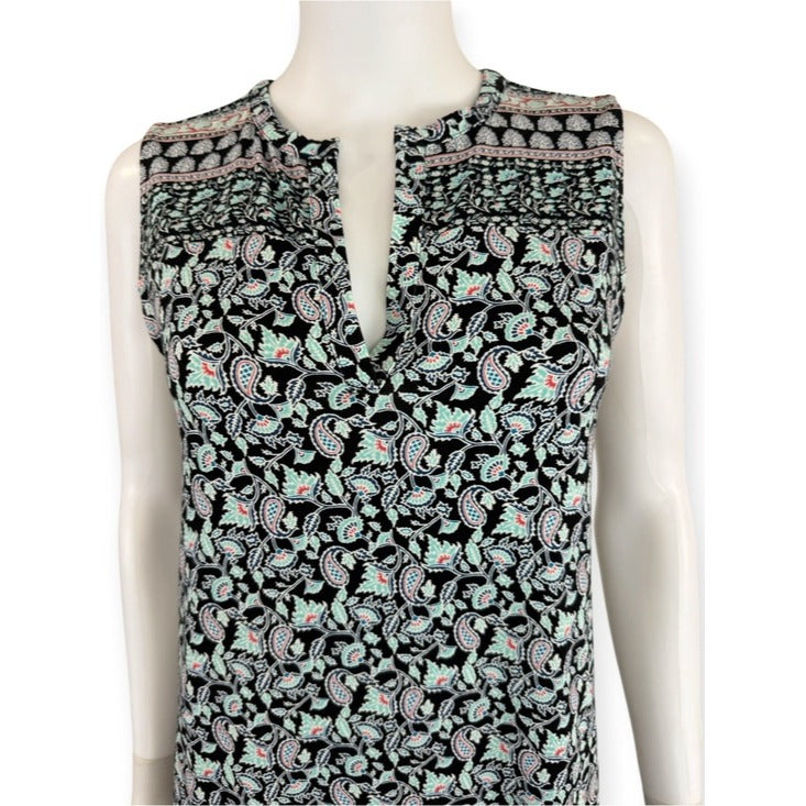 J. Jill Wearever Collection Paisley Print Shift Dress Size S