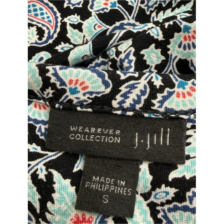 J. Jill Wearever Collection Paisley Print Shift Dress Size S