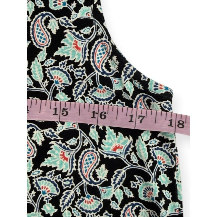 J. Jill Wearever Collection Paisley Print Shift Dress Size S