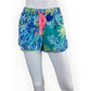 Lilly Pulitzer Blue 100% Cotton Tropical Print Shorts Size XL