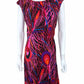 Milly of New York 100% Silk Peacock Print Dress Size M