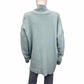 Lilla P Blue Split Neck Sweater Size XL