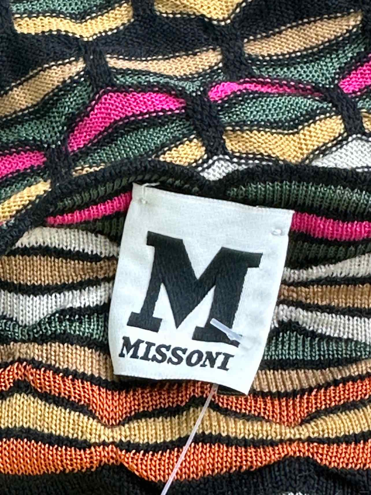 MISSONI Multi colored Sweater Knit Dress Size S alineconsignment