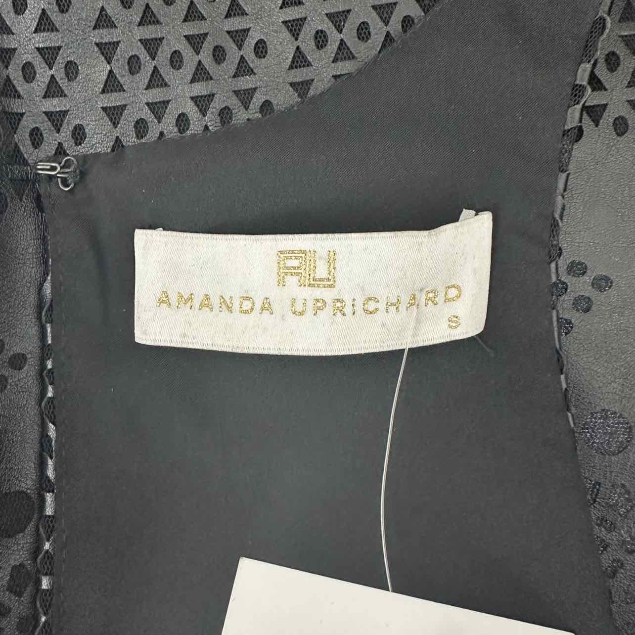 Amanda Uprichard Black Leather Shell Size S