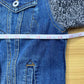 Pilcro and the Letterpress Denim Sweater Knit Sleeve Jacket Size XS