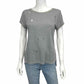 MLV Grey 100% Linen Distressed T-Shirt Size S