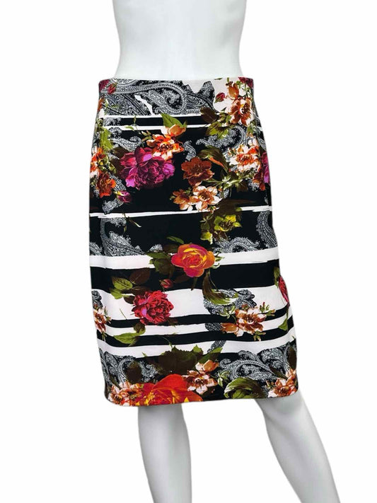 Joseph Ribkoff Floral Print Midi Skirt Size 10