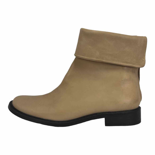 Dusica Dusica Tan Distressed Leather Ankle Boot Size 37.5