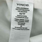 VINCE. White Oversized Top, fabric content tag