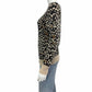 WHITE + WARREN Tan 100% Cashmere Leopard Print Sweater Size S