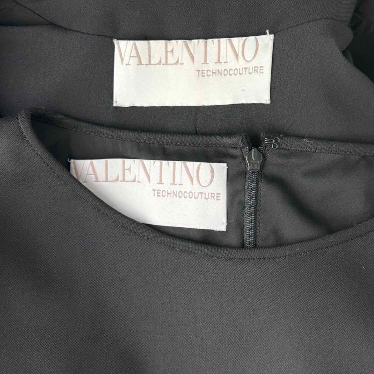 VALENTINO TECHNOCOUTURE Black 2 Piece Dress and Jacket, high end dress and jacket set