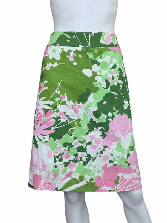 Talbots NWT 100% Cotton Floral Pencil Skirt Size 4