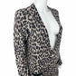 Transitional seasons Cashmere leopard print sweater cardigan ￼