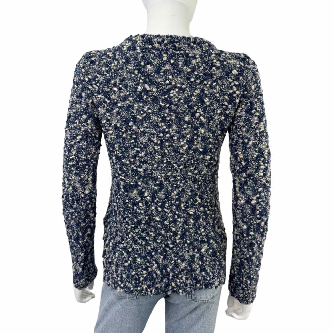 rag & bone Blue Merino Wool Popcorn Sweater Size XS