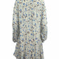 Free People Blue Floral Print Dress Size L