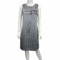 Banana Republic Silver & Navy Pinstripe Dress Size 8
