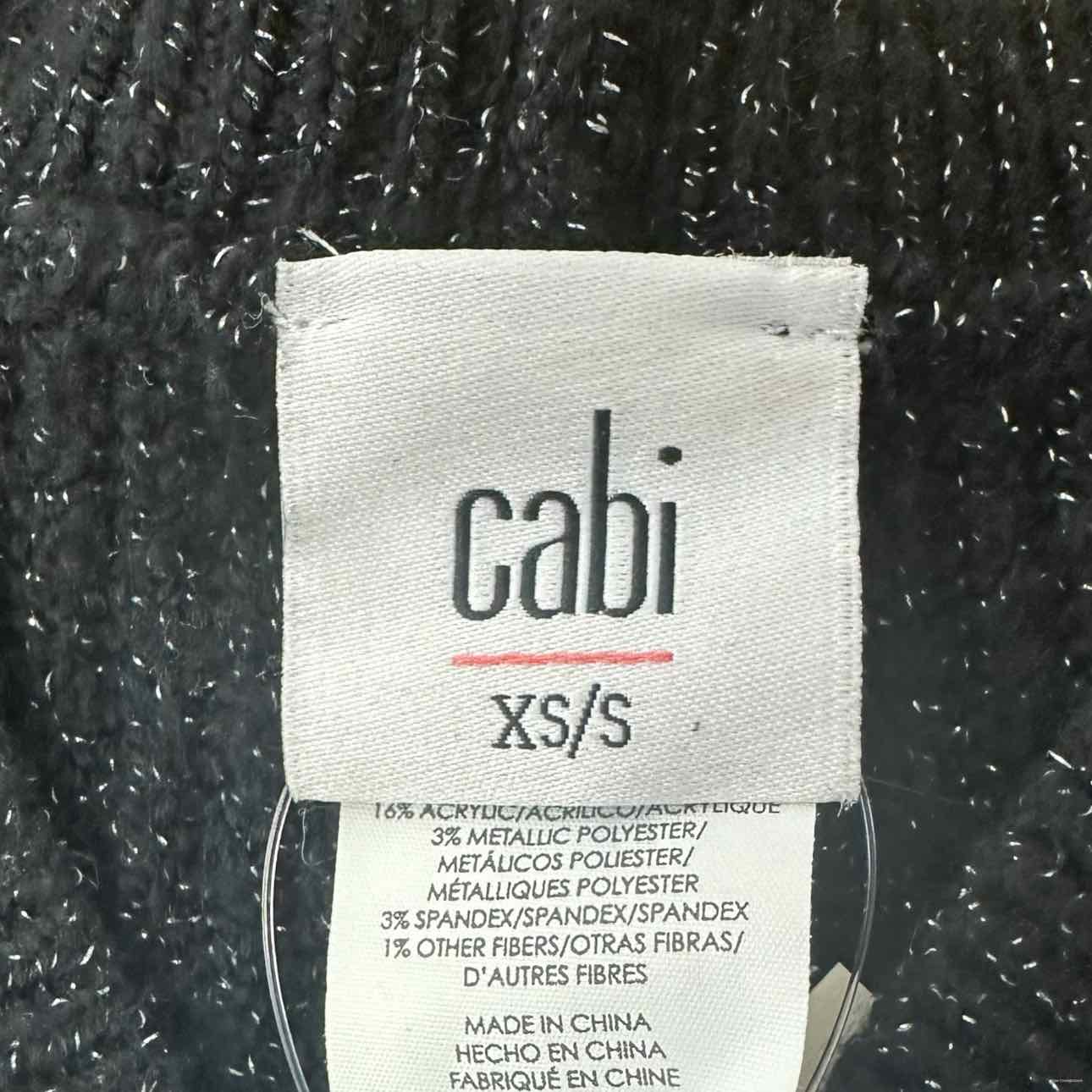 black confetti knit cardigan