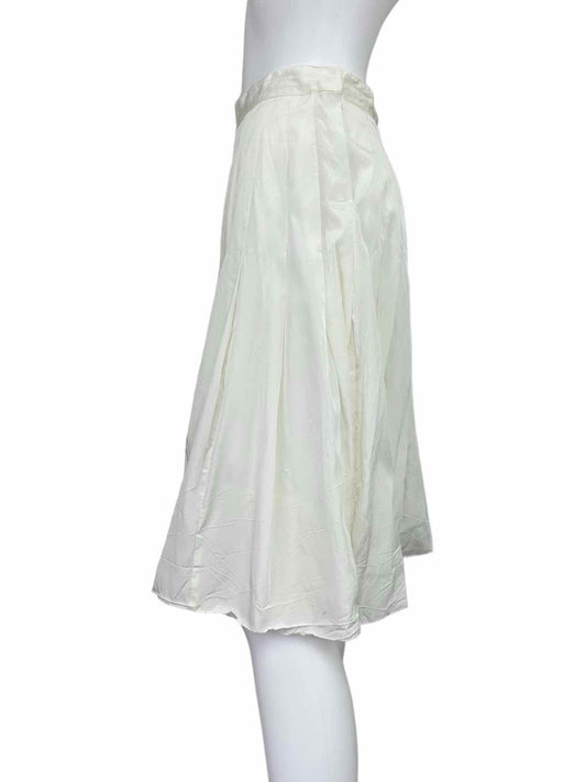 Blumarine Ivory Flare Midi Skirt Size 40