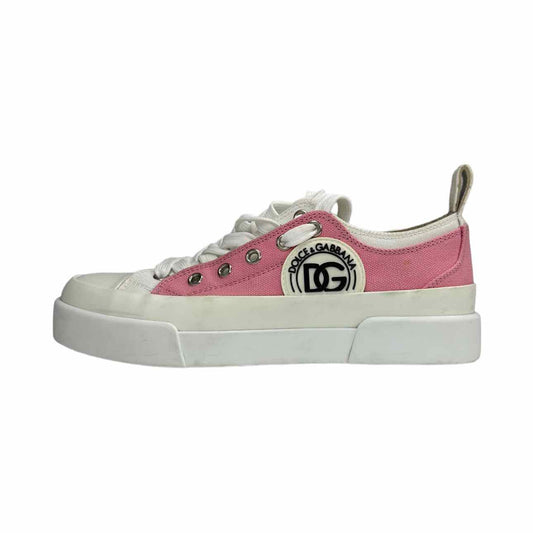 DOLCE & GABBANA Pink PORTOFINO Light Sneaker, lace up sneaker