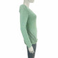 WHITE + WARREN 100% Cotton Mint Green Sweater Size S