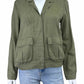 Madewell Olive Linen Utility Jacket Size S