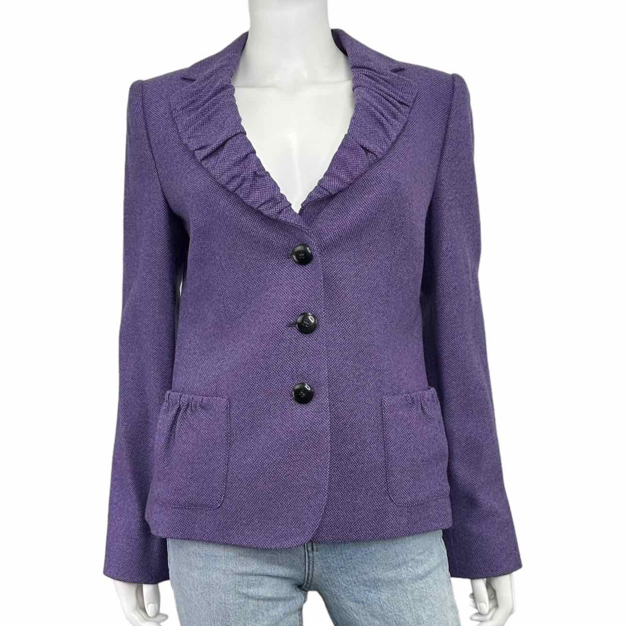 trendy purple armani blazer