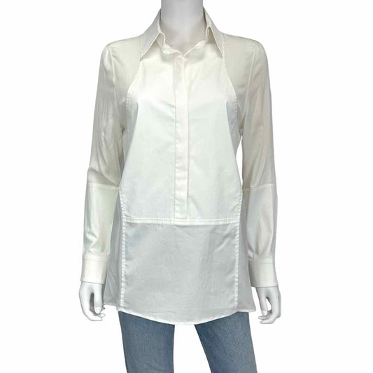 KAUFMANFRANCO White Cutout Blouse Size S