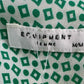 EQUIPMENT Green Silk Print Button Down Size S