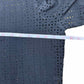 ecru Black 100% Silk Laser Cut Button-down Size M