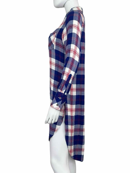 Rails Blue Plaid Shirt Dress Size XS