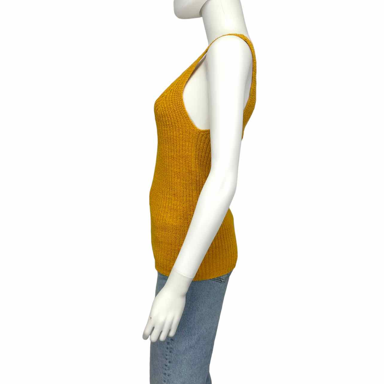 Madewell Yellow Knit Tank Top Size S